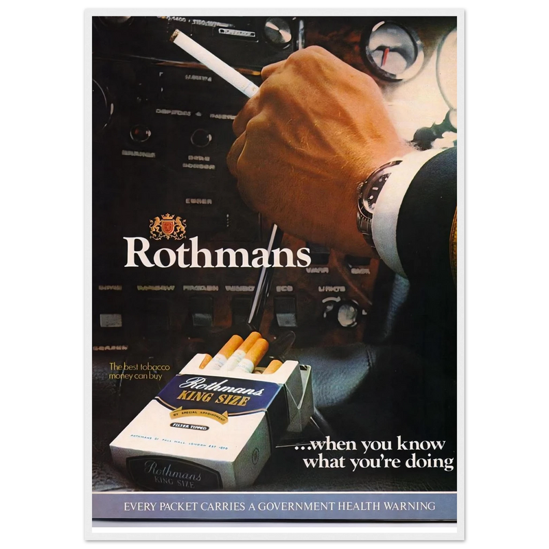 Rothmans Vintage Poster Ad - Rothman Kingsize