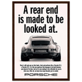 Porsche 911 Vintage Poster - Rear End