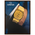 Omega Gold Vintage Poster Ad