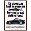 Porsche 911 Vintage Poster - Airline Food