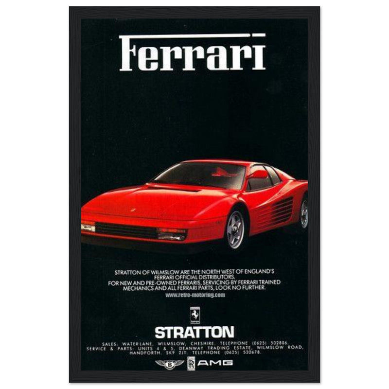 Ferrari Stratton Vintage Poster Ad