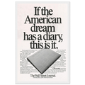 Wall Street Journal Vintage Poster Ad - American Dream Diary