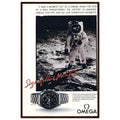 Omega Moon Vintage Poster Ad