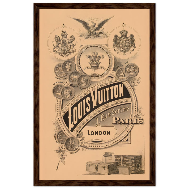 Louis Vuitton London Paris Vintage Poster Ad