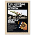 Rolex Oyster Perpetual Concorde Vintage Poster Ad