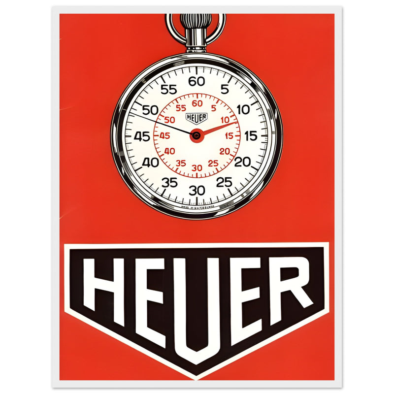 Heuer 1963 Vintage Poster Ad