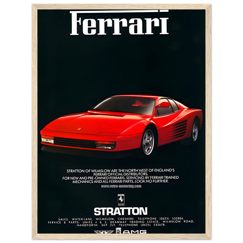 Ferrari Stratton Vintage Poster Ad