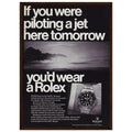 Rolex Jet Pilot Vintage Poster Ad