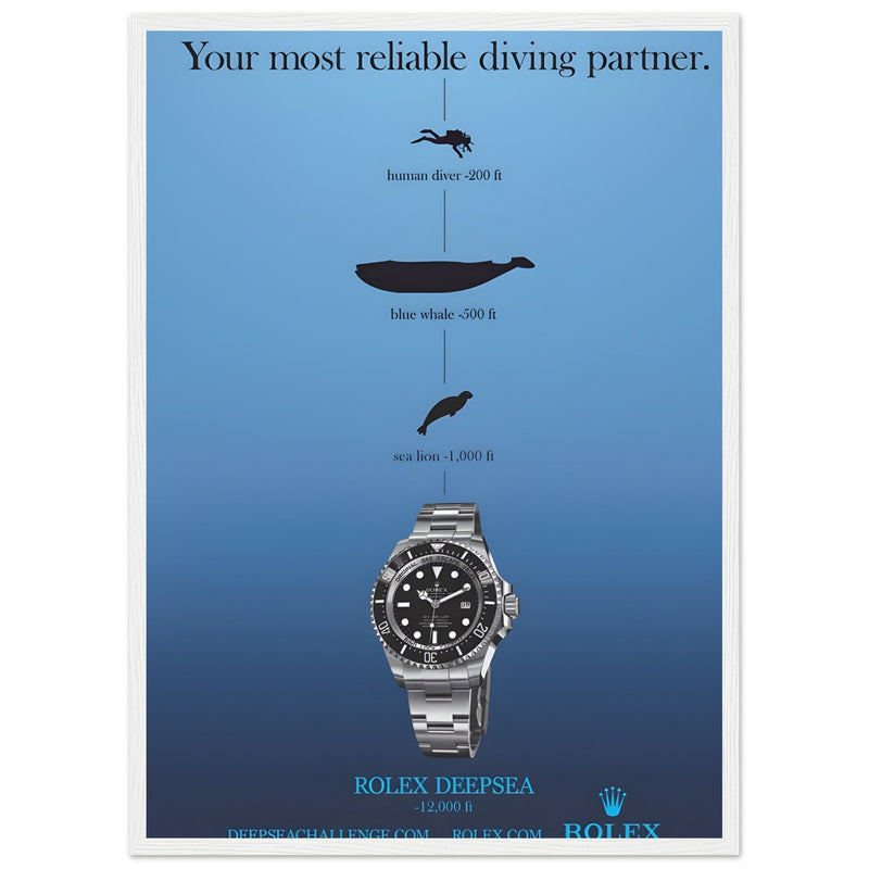 Rolex Deepsea Vintage Poster Ad