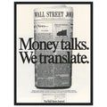 Wall Street Journal 1988 Vintage Poster Ad