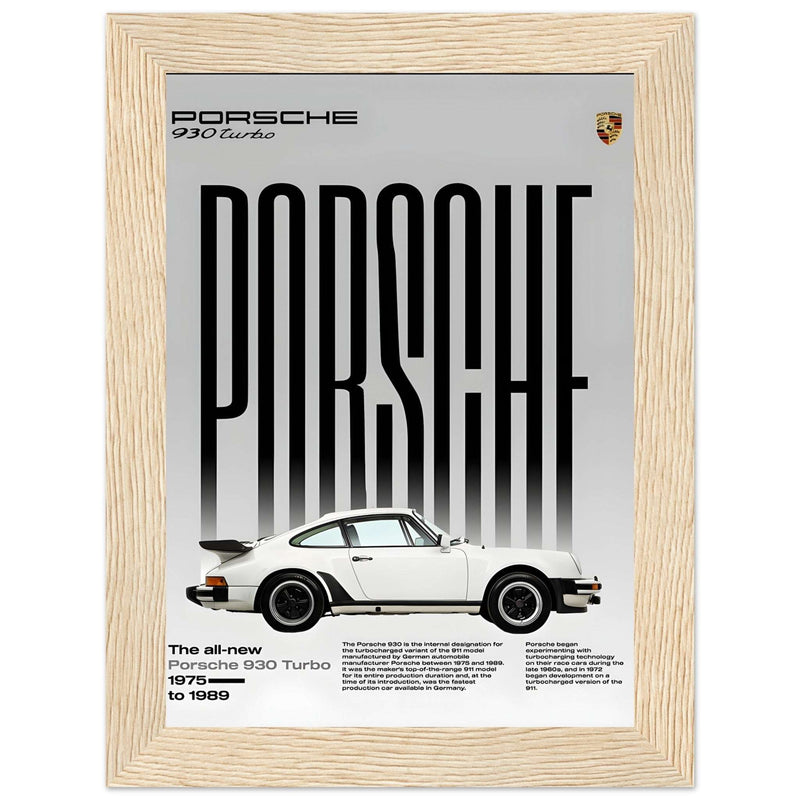 Porsche 930 Turbo 1975 Vintage Poster Ad