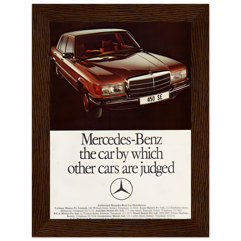 Mercedes Benz Vintage Poster Ad