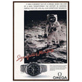 Omega Moon Vintage Poster Ad