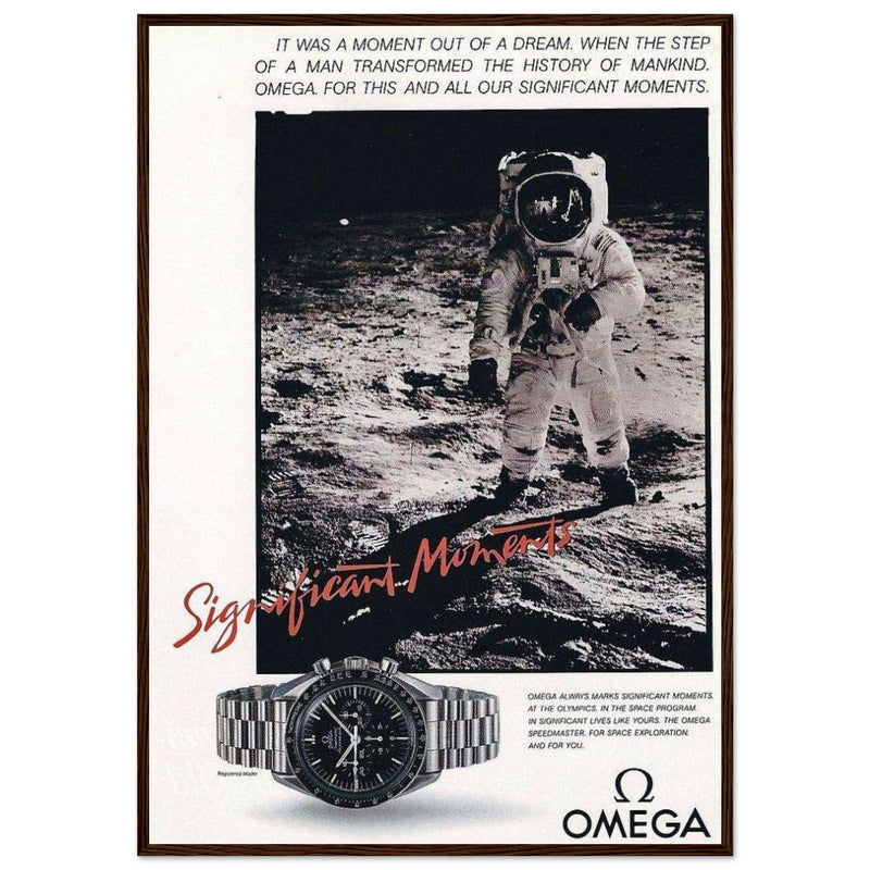 Omega Moon Vintage Poster Ad