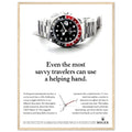 Rolex GMT Master Travel Vintage Poster Ad