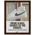 Nike Court to the streets Vintage Poster Ad