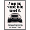 Porsche 911 Vintage Poster - Rear End