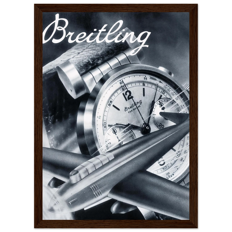 Breitling Sprint Montbrillant Vintage Ad Poster