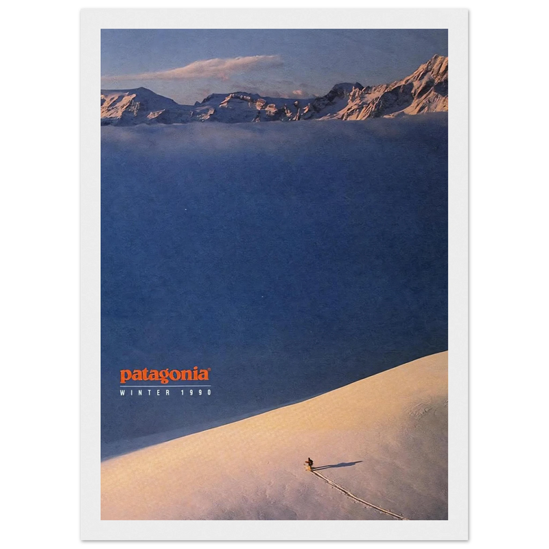 Patagonia Vintage Poster Ad - Winter 1990