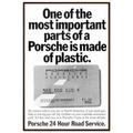 Porsche - 24 Hour Road Service Vintage Poster Ad