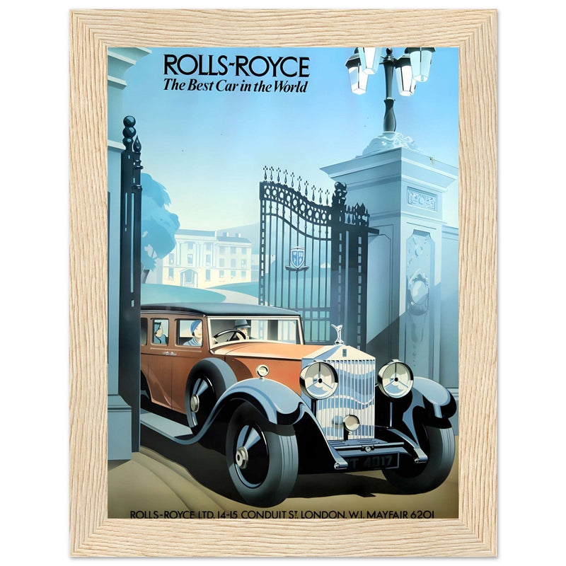 Rolls-Royce Best Car In The World Vintage Poster Ad