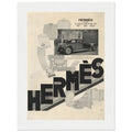 Hermes Fashion Vintage Poster Ad