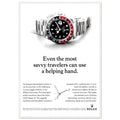 Rolex GMT Master Travel Vintage Poster Ad