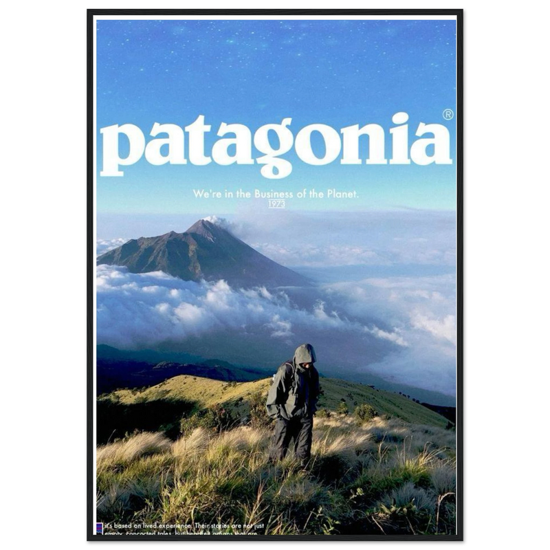 Patagonia We're in the Business of the Planet Vintage Poster Ad