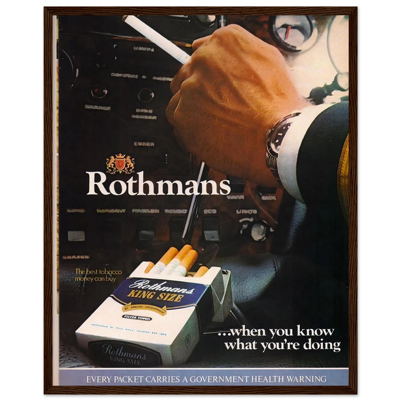 Rothmans Vintage Poster Ad - Rothman Kingsize