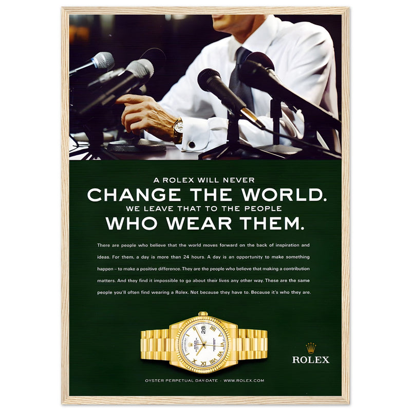 Rolex Day-Date Vintage Poster Ad