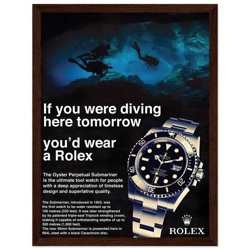 Rolex Oyster Perpetual Vintage Poster - Premium Matte