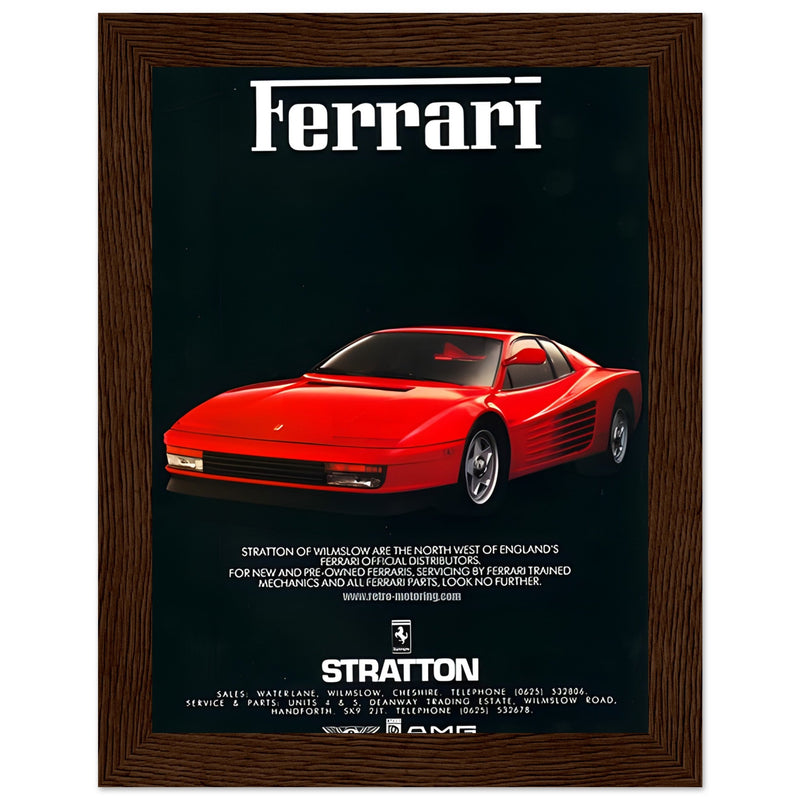 Ferrari Stratton Vintage Poster Ad