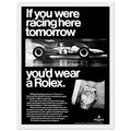 Rolex Racing Vintage Poster Ad