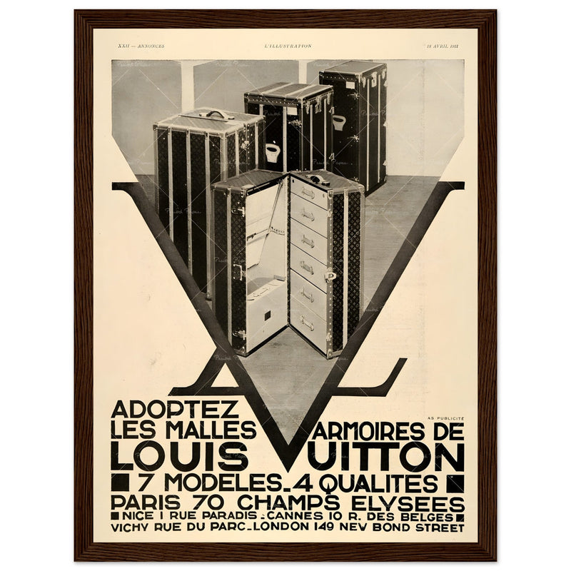 Louis Vuitton Paris Vintage Poster Ad