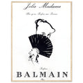 Balmain Jolie Madame Vintage Poster Ad