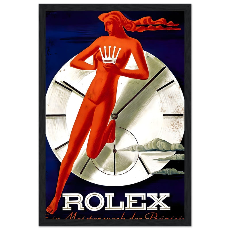 Rolex Clock Vintage Poster Ad