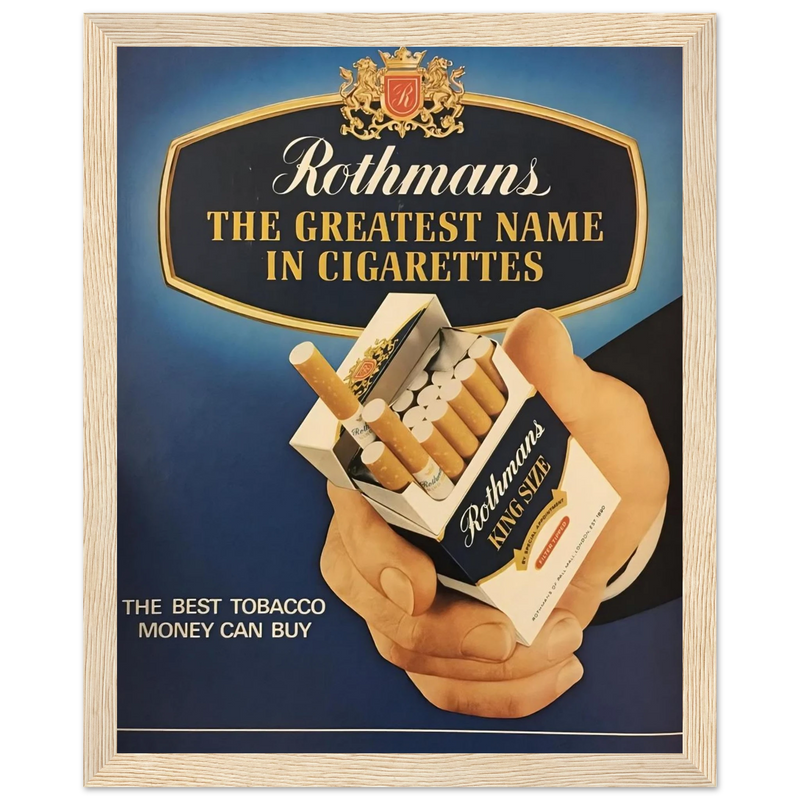 Rothmans Vintage Poster - The Greatest Name In Cigarettes