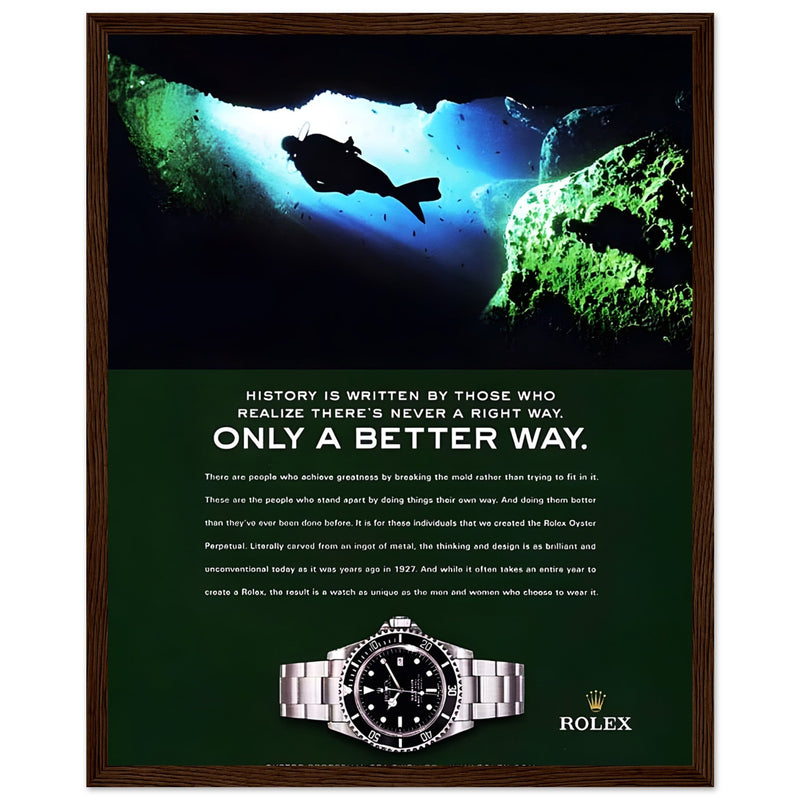Rolex A Better Way Vintage Poster Ad