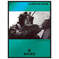 Rolex Submariner Diver Vintage Poster Ad