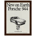 Porsche 944 New on Earth Vintage Poster Ad