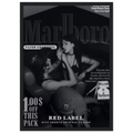 Marlboro Red Label Vintage Ad Poster