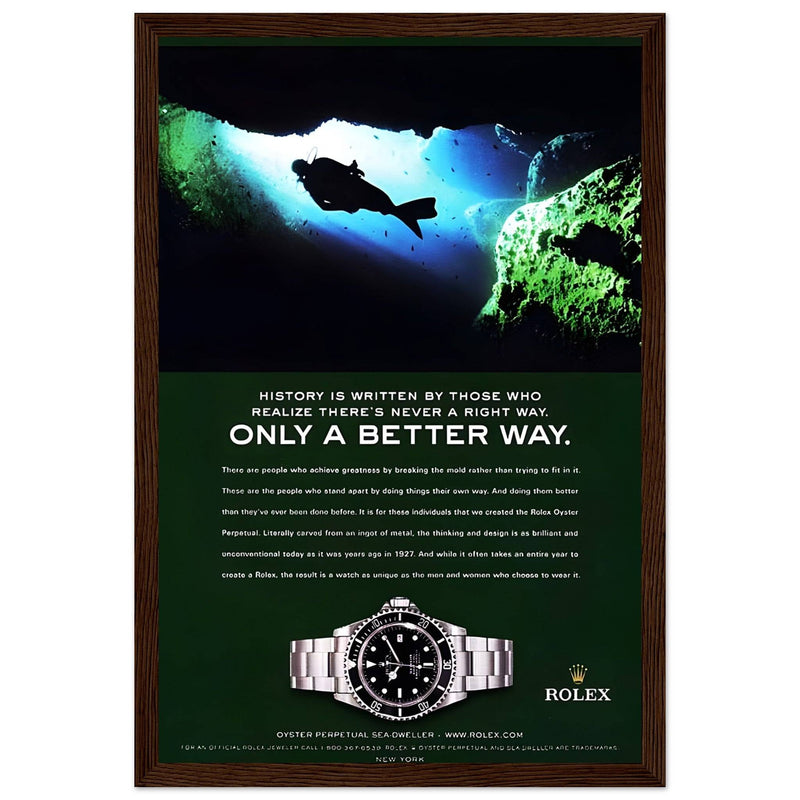 Rolex A Better Way Vintage Poster Ad
