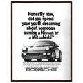 Porsche 911 Vintage Ad Poster