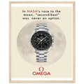 Omega Race to the Moon Vintage Poster Ad