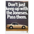 Porsche Turbo 944 Vintage Ad Poster