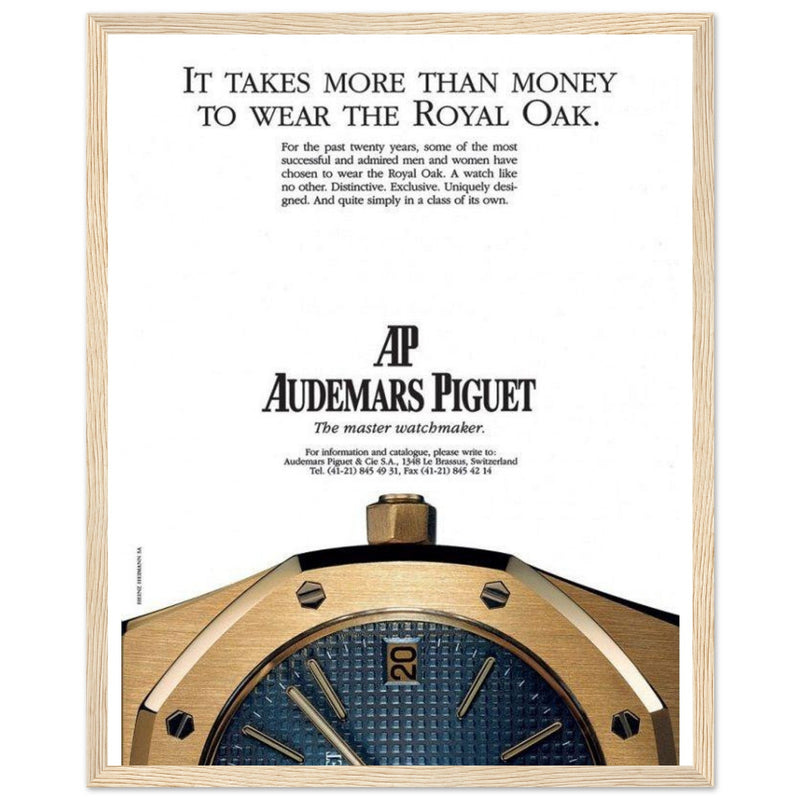 Audemars Piguet Master Watchmaker Vintage Poster Ad