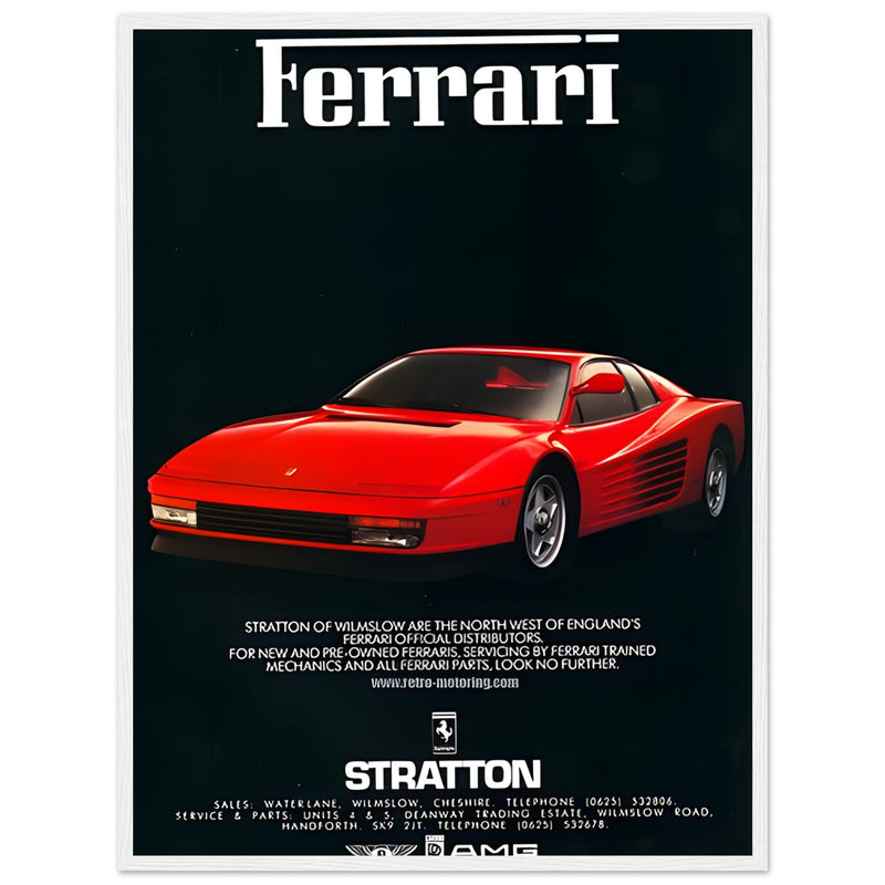 Ferrari Stratton Vintage Poster Ad