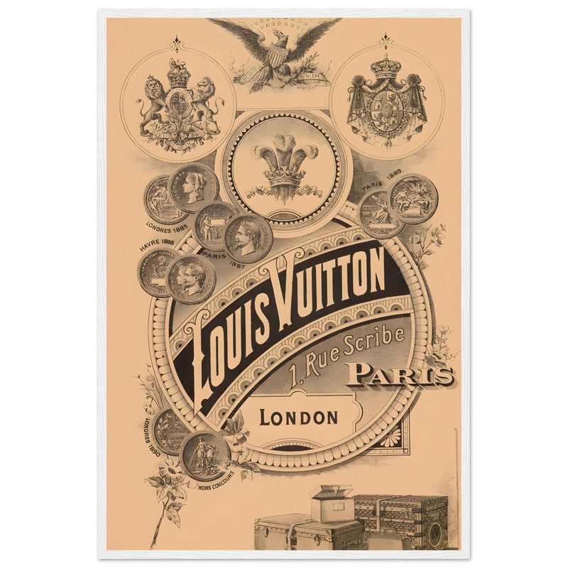 Louis Vuitton London Paris Vintage Poster Ad