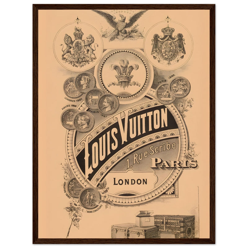 Louis Vuitton London Paris Vintage Poster Ad