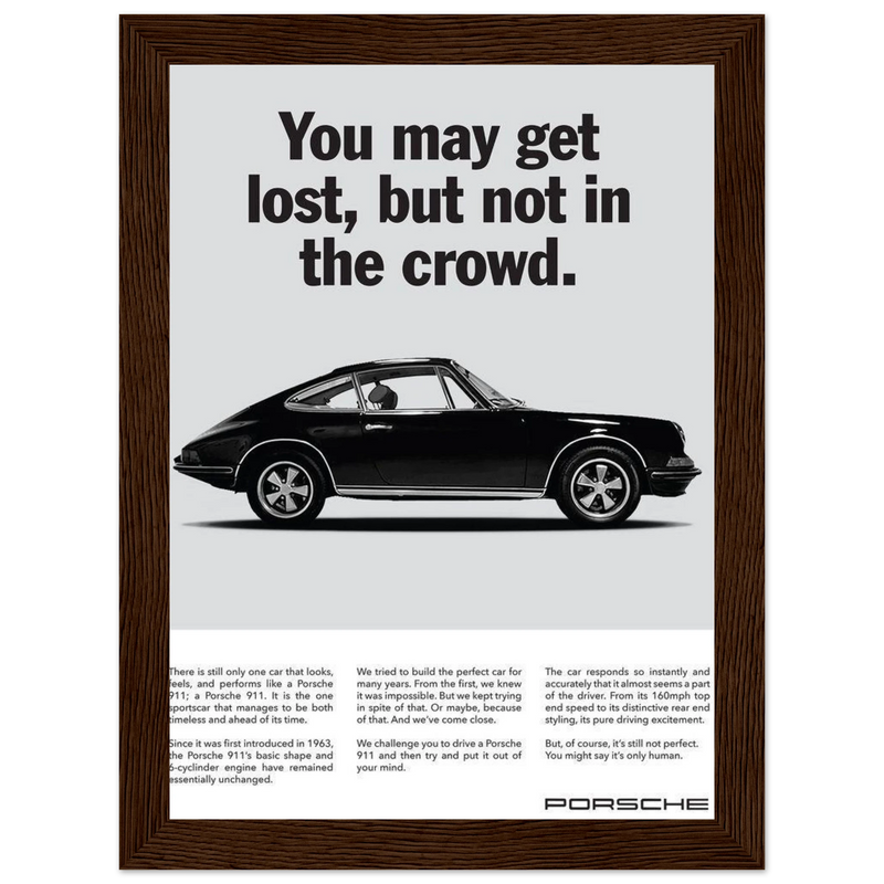 Porsche Vintage Poster - Lost